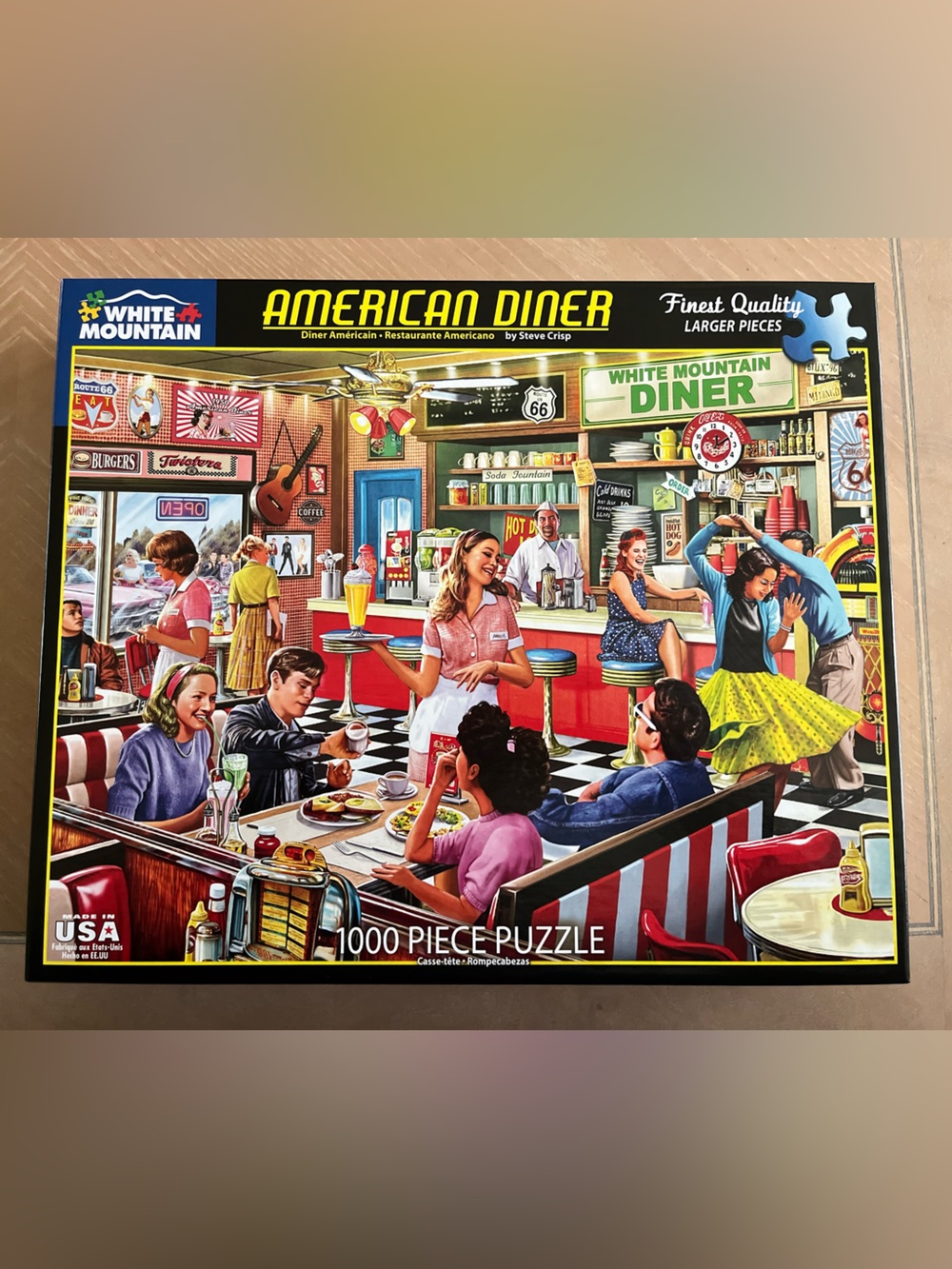 1000 piece American Diner jigsaw puzzle by White Mountain